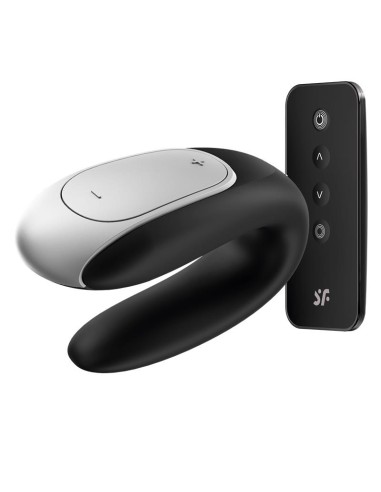 Double stimulateur connecté Double Fun Satisfyer Noir