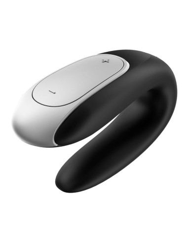 Double stimulateur connecté Double Fun Satisfyer Noir