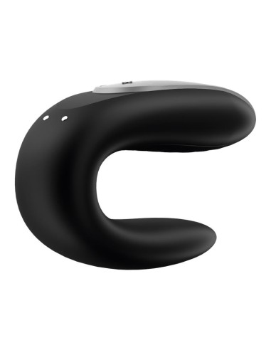 Double stimulateur connecté Double Fun Satisfyer Noir
