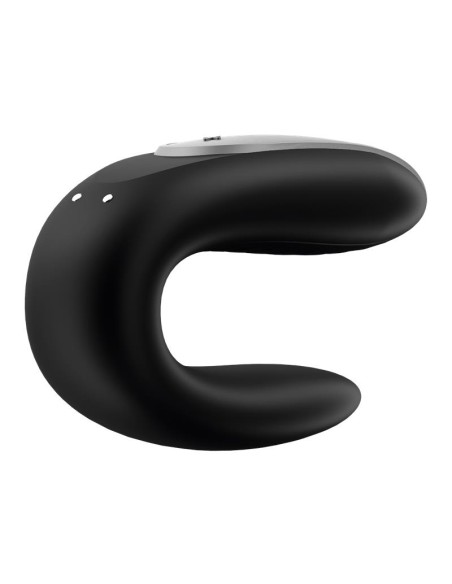 Double stimulateur connecté Double Fun Satisfyer Noir Double stimulateur connecté Double Fun Satisfyer Noir