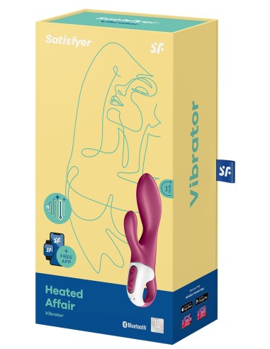 Vibro Rabbit connecté Heated Affair Satisfyer 20cm Mauve