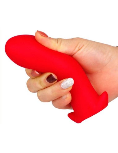 Plug silicone Saurus Egg S 10 x 4.5cm Rouge