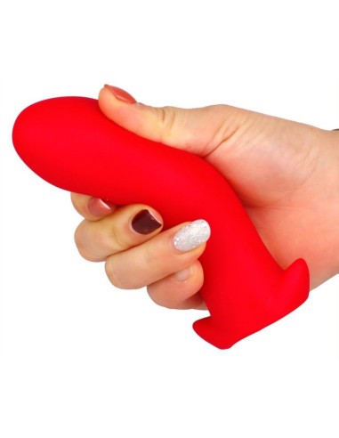 Plug Silicone SAURUS EGG L 14 x 6.3cm Rouge