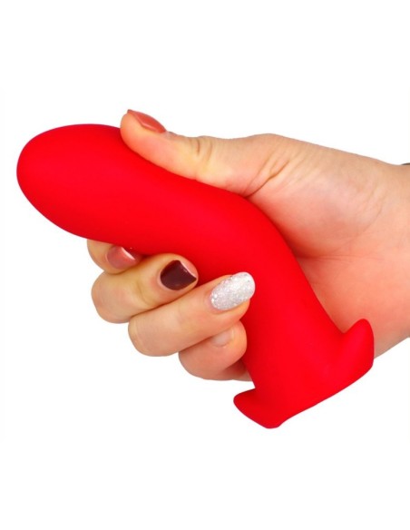 Plug silicone Saurus Egg XL 16.5 x 7.3cm Rouge