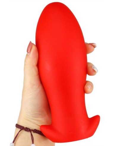 Plug silicone Saurus Egg XL 16.5 x 7.3cm Rouge