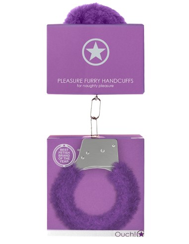 Menottes Pleasure Furry Violet