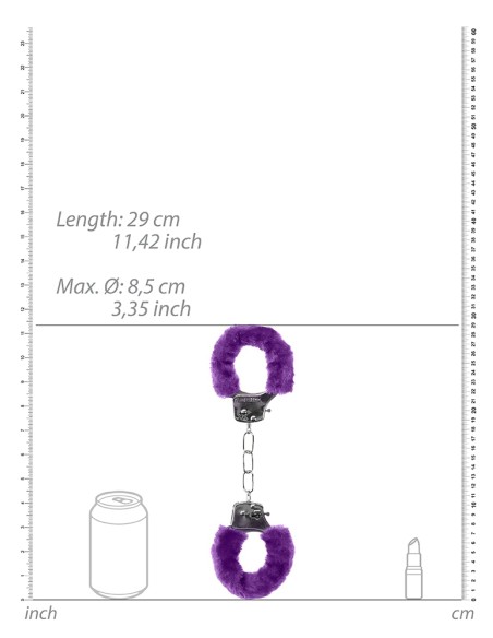 Menottes Pleasure Furry Violet