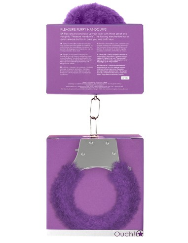 Menottes Pleasure Furry Violet