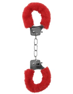 Menottes Pleasure Furry Rouges