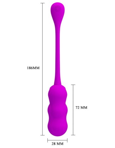 Oeuf vibrant Leshy Pretty Love 7 x 2.8cm Violet