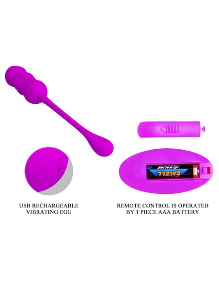 Oeuf vibrant Leshy Pretty Love 7 x 2.8cm Violet