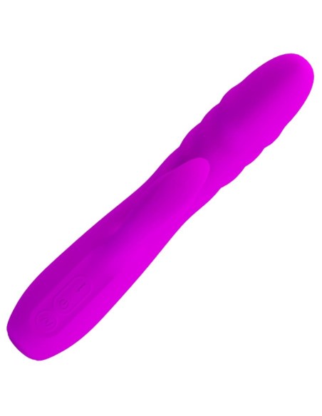 Vibro Rabbit à poussée Melanie Pretty Love 21cm Violet