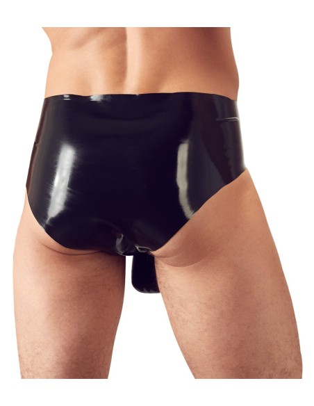 Slip en latex avec étui pénien perlé Slip en latex avec étui pénien perlé