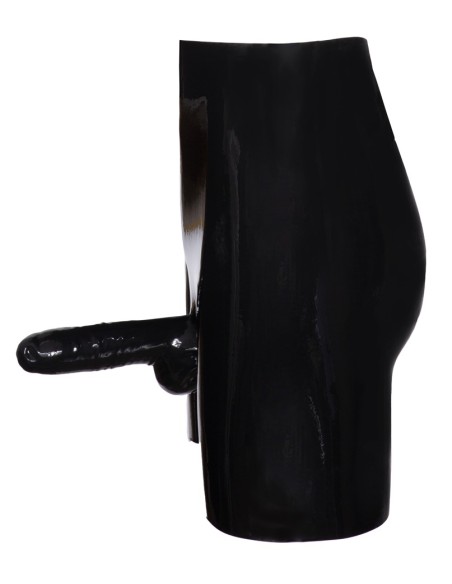 Boxer long en latex avec étuis pénien et anal Boxer long en latex avec étuis pénien et anal