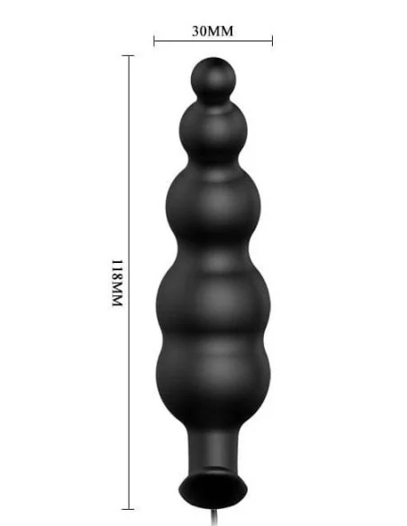 Stimulateur de Prostate silicone noir 11 x 2.9 cm Stimulateur de Prostate silicone noir 11 x 2.9 cm