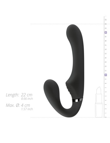 Gode-ceinture vibrant sans harnais Avery 12 x 3.5cm