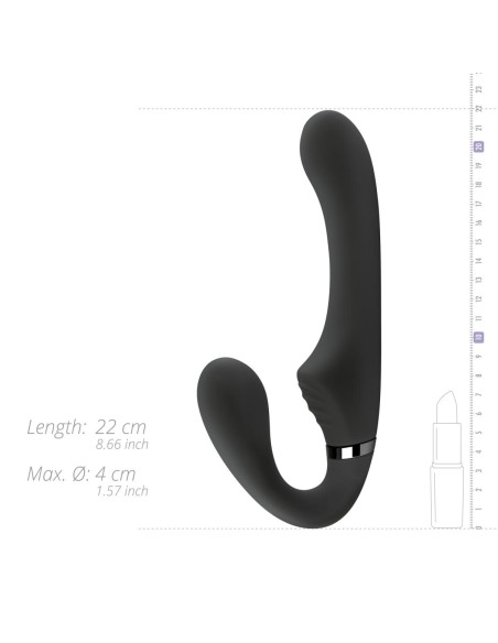 Gode-ceinture vibrant sans harnais Avery 12 x 3.5cm