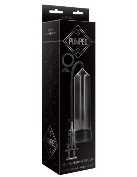 Pompe à pénis Deluxe Beginner 23 x 5.5cm Noire