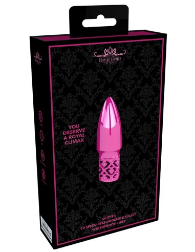 Mini stimulateur de clitoris Glitter 7cm Rose