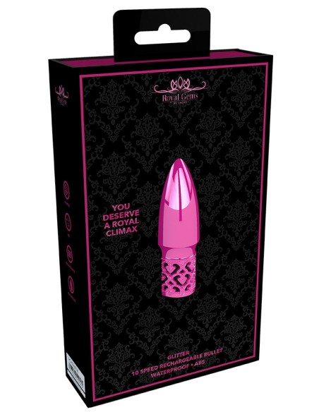 Mini stimulateur de clitoris Glitter 7cm Rose