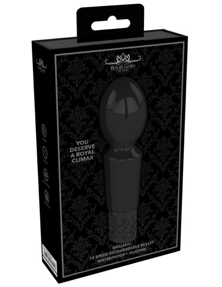 Mini Wand BRILLIANT 12cm Noir