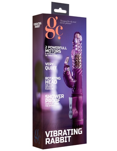Vibro rabbit rotatif Vibe Coin 23cm Violet Vibro rabbit rotatif Vibe Coin 23cm Violet