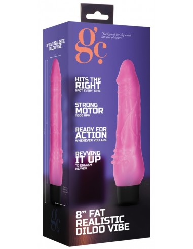 Gode vibrant Dildo Vibe Fat 17 x 5cm Rose