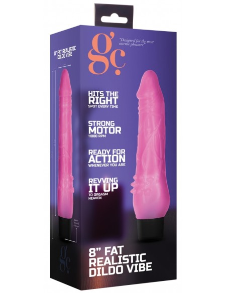Gode vibrant Dildo Vibe Fat 17 x 5cm Rose