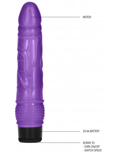 Gode vibrant Dildo Vibe Thin 18 x 4.2cm Violet