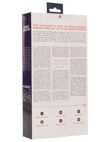 Vibro Ribbed Vibrator 12 x 3.7cm Noir