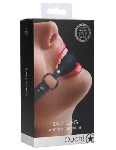 Bâillon Boule gag Strap Noir