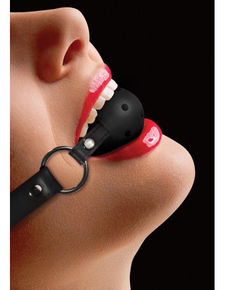 Bâillon Boule gag Strap Noir