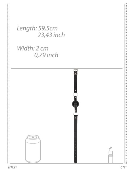 Bâillon Boule gag Strap Noir