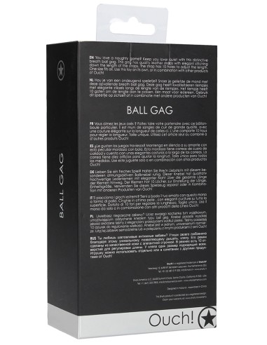 Bâillon Boule gag Strap Noir