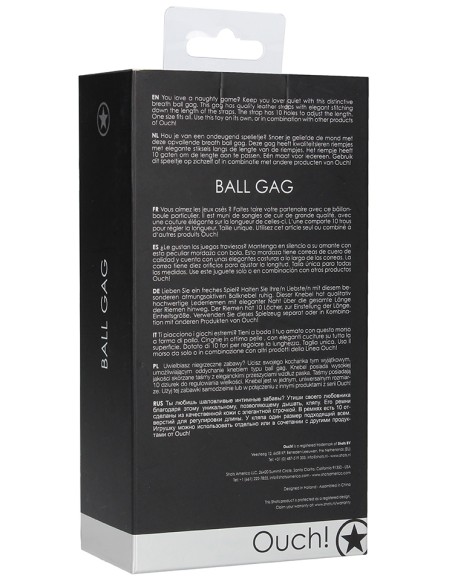 Bâillon Boule gag Strap Noir