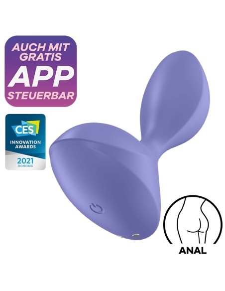Plug vibrant connecté Sweet Seal Satisfyer 7 x 3.5cm Lilas
