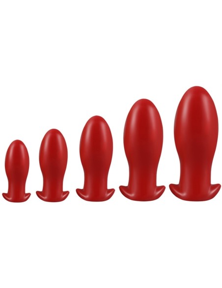 Plug Drakar Egg L 14 x 6.3cm Rouge