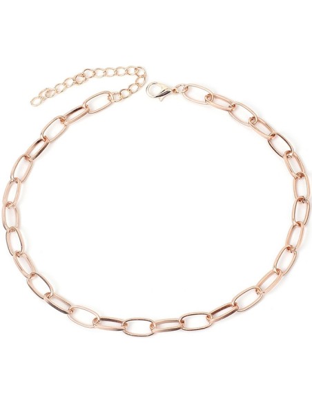 Ras de cou Hollow Ring Rose Ras de cou Hollow Ring Rose