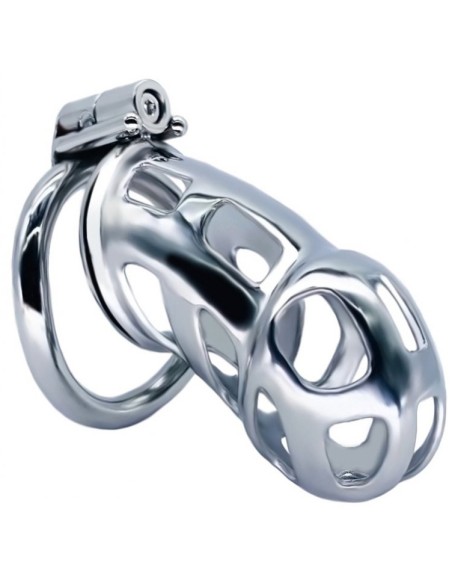 Cage de chasteté en métal Cobra Steel 10 x 3.7cm