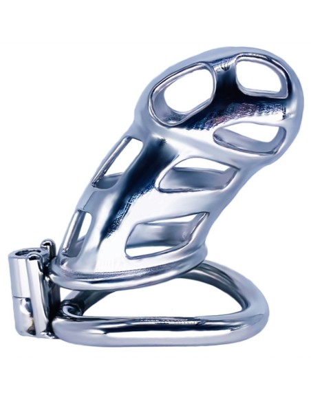 Cage de chasteté en métal Cobra Steel 10 x 3.7cm