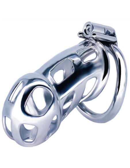 Cage de chasteté en métal Cobra Steel 10 x 3.7cm