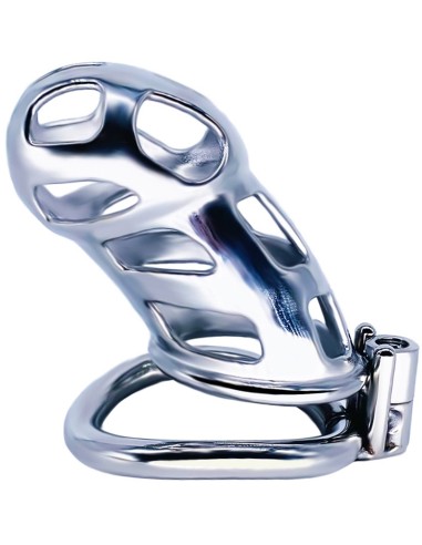 Cage de chasteté en métal Cobra Steel 10 x 3.7cm