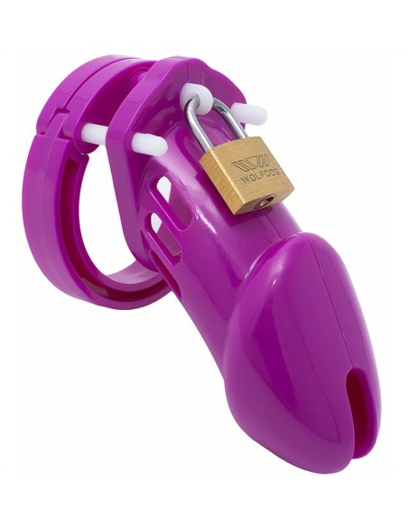 Cage de chasteté Silicone Bran 9 x 3cm Violette