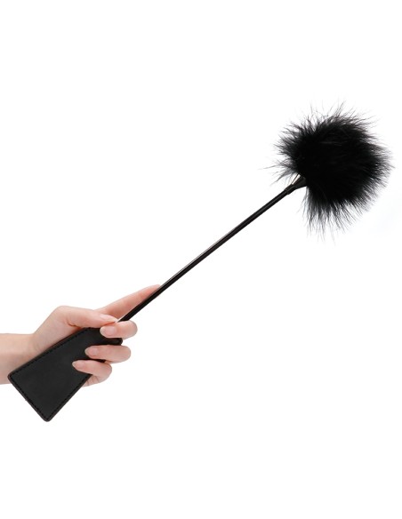 Cravache et Plumeau Ouch 43cm Noir