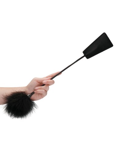 Cravache et Plumeau Ouch 43cm Noir