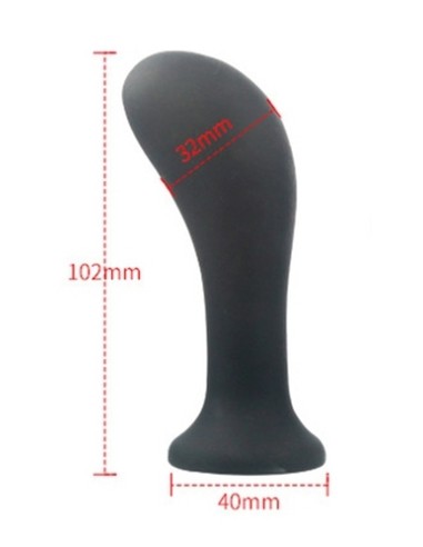 Plug vibrant gonflable Curve 10 x 3.2cm