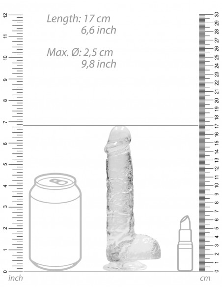 Gode Crystal Clear 12 x 3cm Transparent Gode Crystal Clear 12 x 3cm Transparent