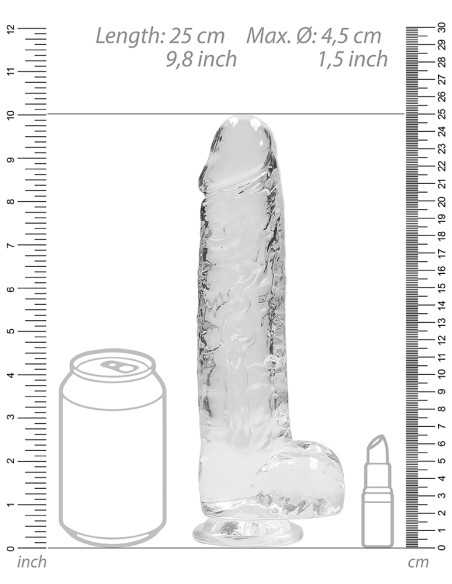 Gode Crystal Clear 19 x 4.5cm Transparent Gode Crystal Clear 19 x 4.5cm Transparent