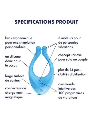 Stimulateur Partner MULTIFUN - Bleu