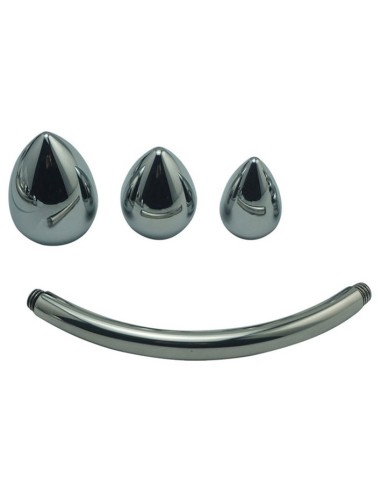 Stimulateur de prostate en métal Double Head 25cm